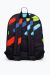 Unisex Black Spray Run Crest Backpack