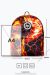 Unisex Black Lava Fire Crest Backpack