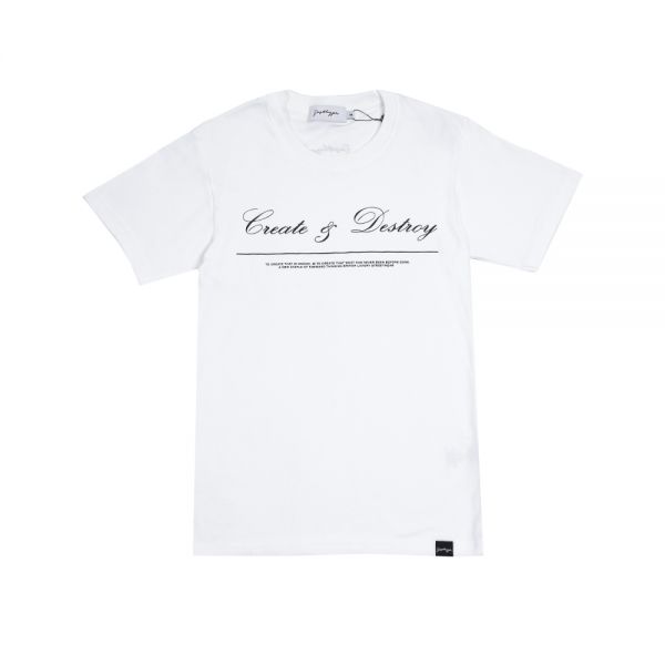 JUSTHYPE WHITE CREATE&DESTROY T-SHIRT