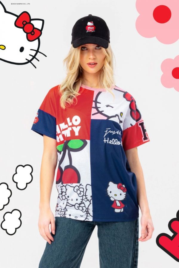 Hype X Hello Kitty Cut And Sew T-Shirt