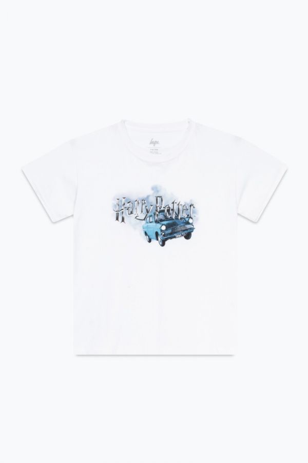 HYPE ADULTS WHITE FORD ANGLIA T-SHIRT