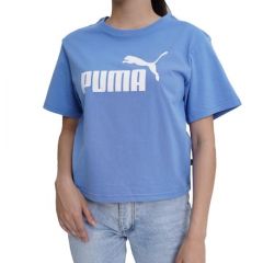 Essentials Logo Cropped Womens Tee Puma