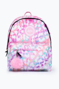 Unisex Rainbow Leopard Crest Backpack