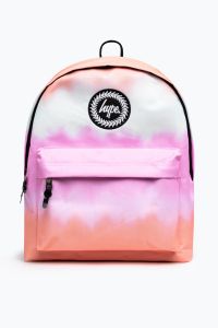 UNISEX OMBRE PEACH BLUR CREST BACKPACK